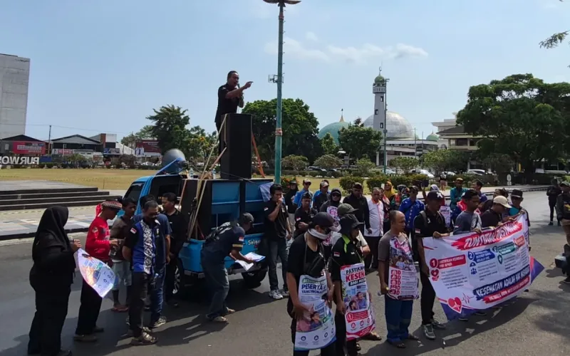 Unjukrasa Murba menolak Evaluasi Penerima UHC di Banyumas